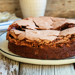 Chocolate Brownie Meringue Cake